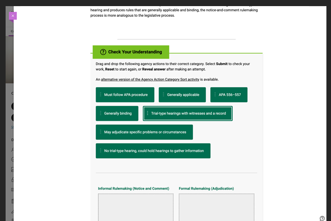JD interactive course example