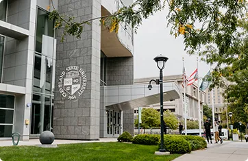 Campus building at Cleveland State University